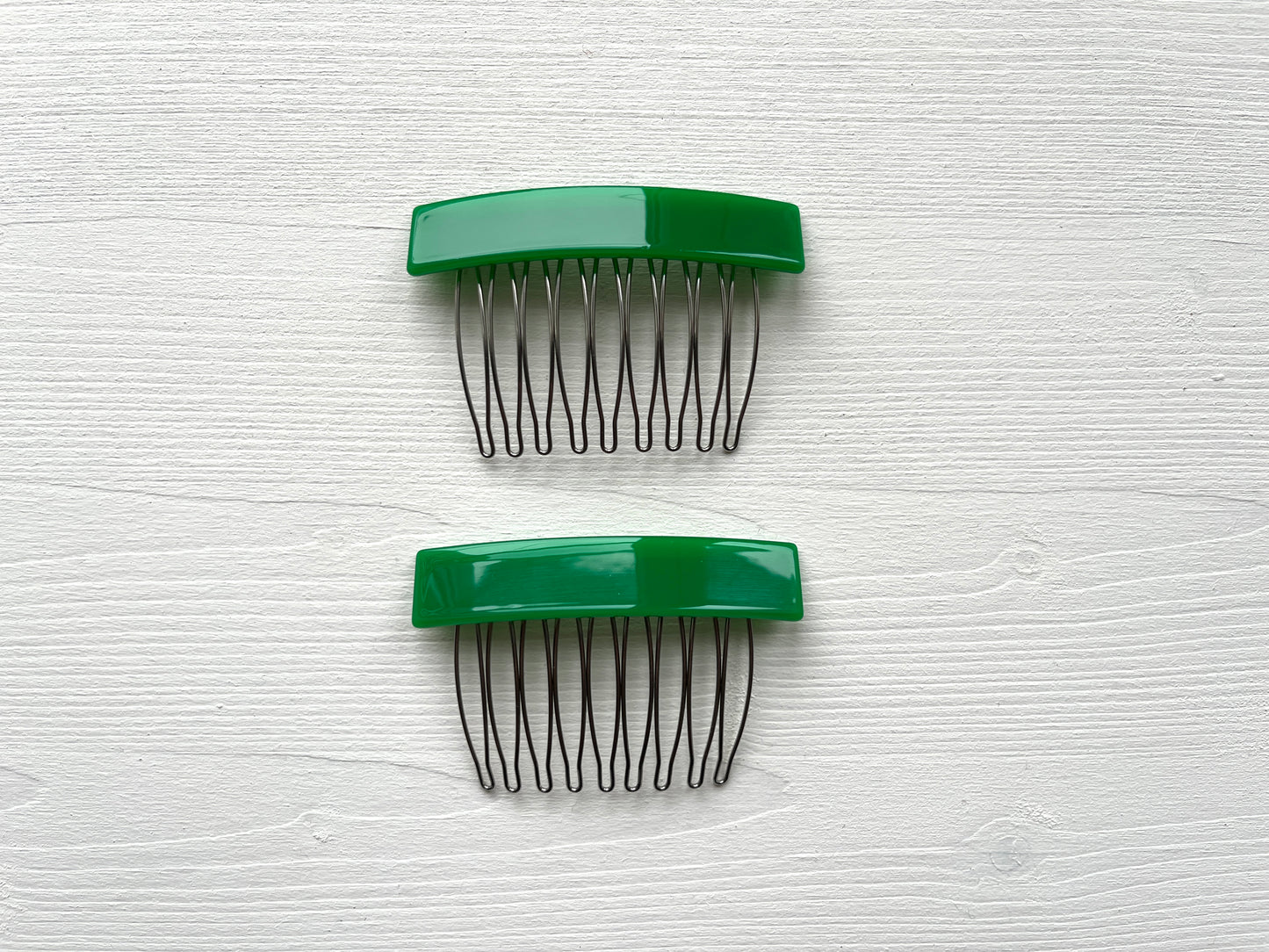 Lily Comb in Green Set of Two